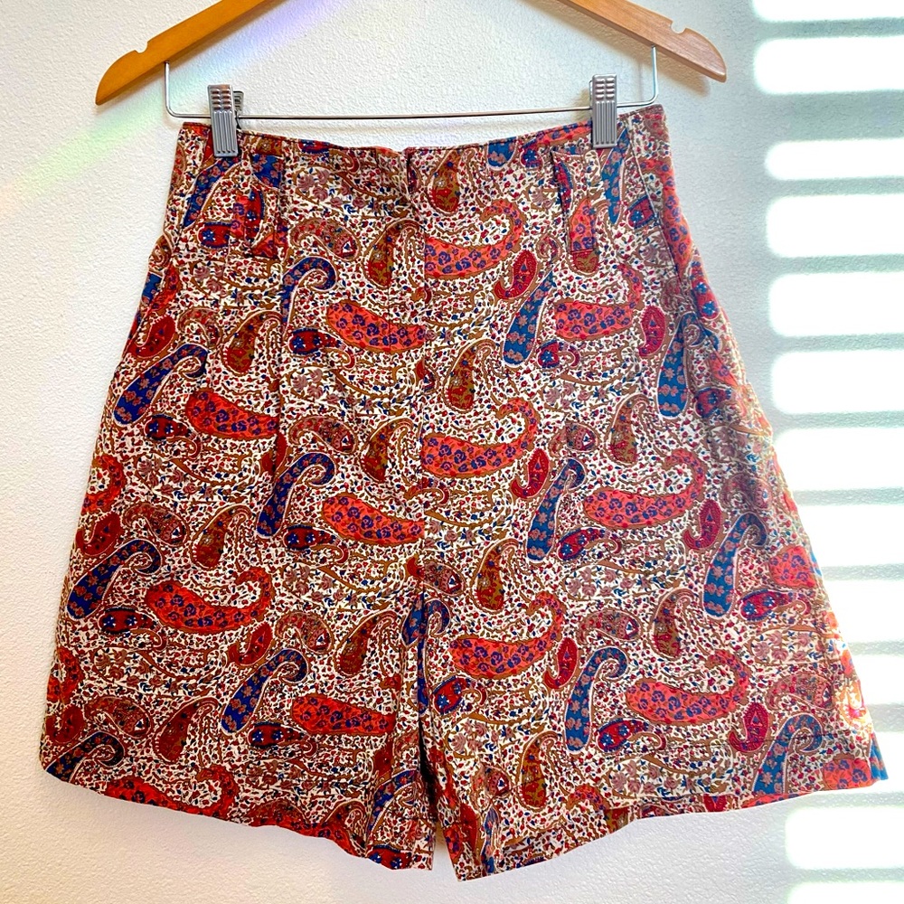 Vintage High Waist Boho Shorts